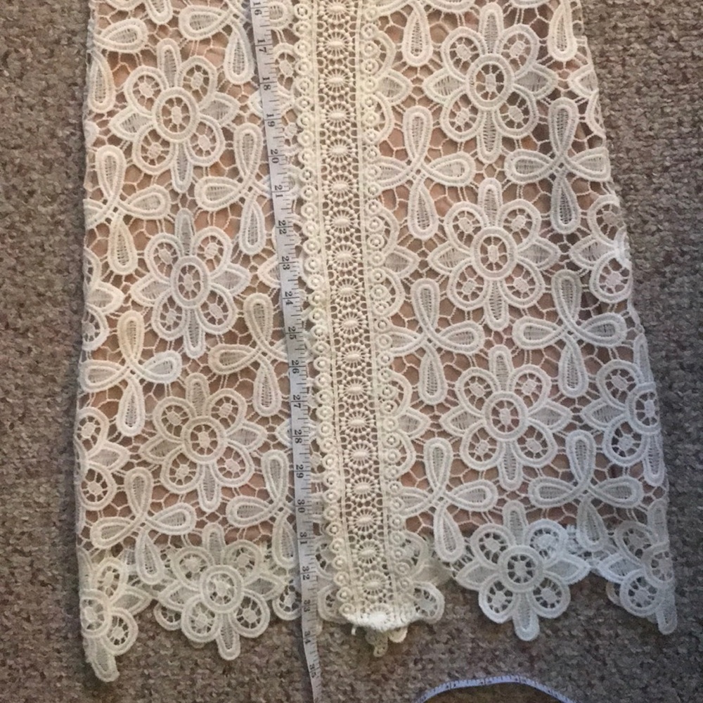Crochet & Mesh Body con Dress - Picture 6 of 7